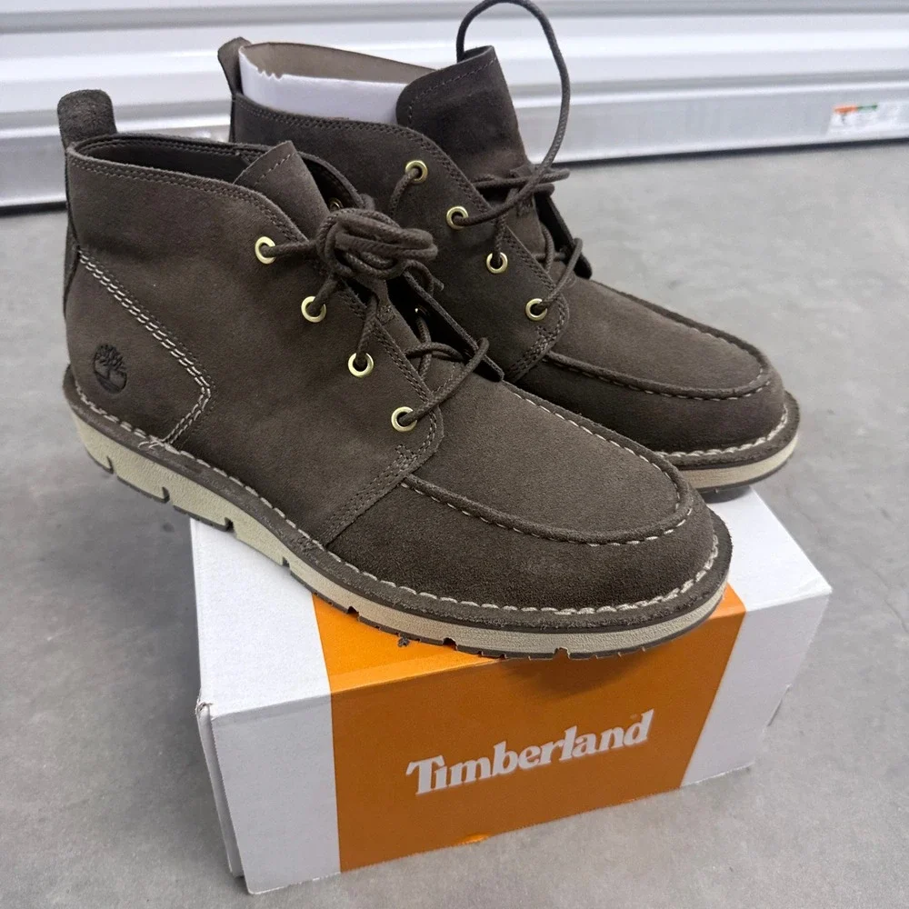 Timberland Chukka Boots Mens 9 Brown Suede Sensorflex Moc Toe TB0A5YGY901